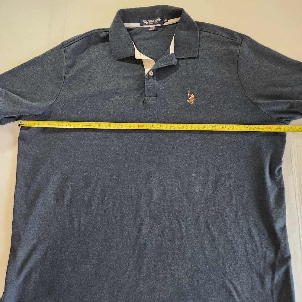 U.S. Polo Assn. Men's Navy Polo with Contrast Inner Placket Luxury Feel Size XXL - Picture 7 of 9
